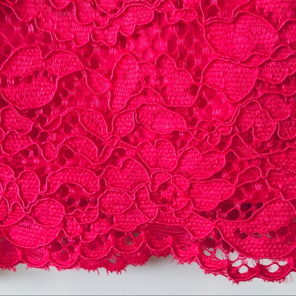 🆕 NWT 💝 Esprit Lace pencil skirt in bright pink - Picture 4 of 6